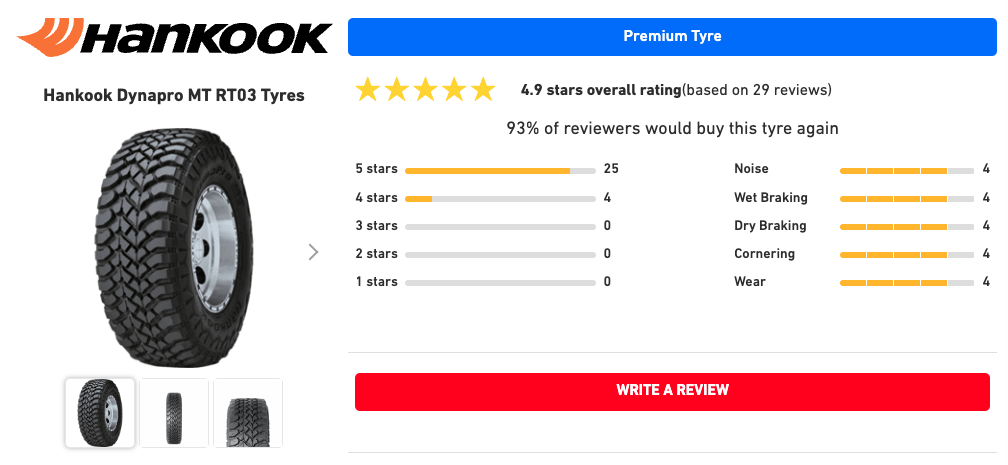 Hankook Dynapro MT RT03 